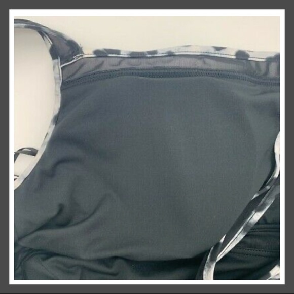 DKNY Animal Print Mesh Detail One Piece Swimsuit - Picture 13 of 15